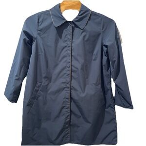 J. Jill Deep Blue Trench Coat